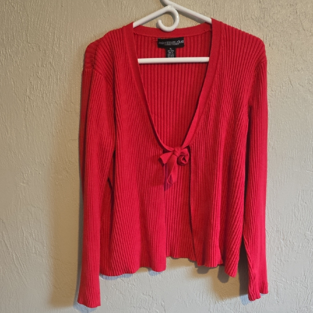 Monterey Bay Vibrant Red Knitwear Sweater/Cardigan XL